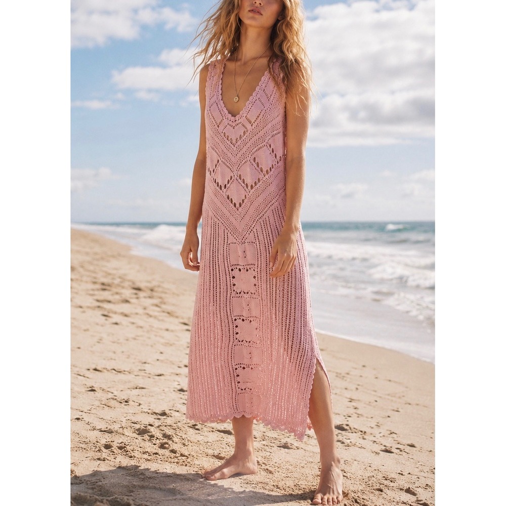 FB BEACH x FREE PEOPLE Santorini Fauxchet‎ Sweater Dress